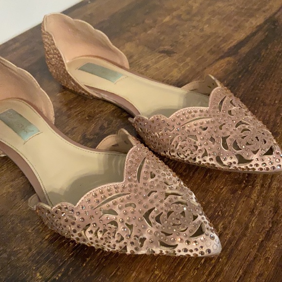 Betsy Johnson Wedding flats! - Picture 2 of 2